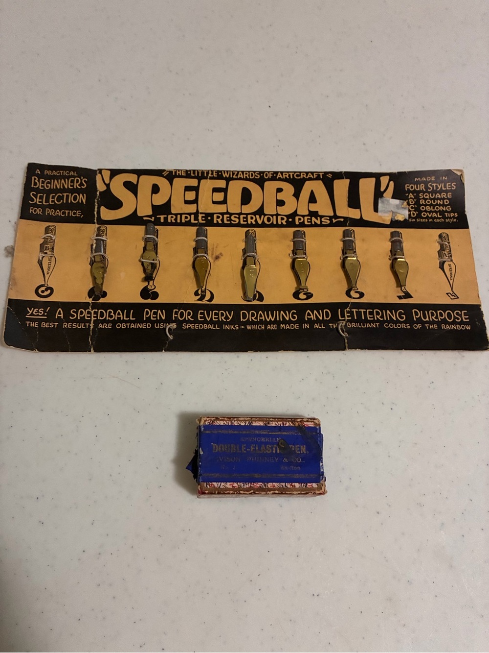 Vintage Pen Nib Sets in Original Packaging